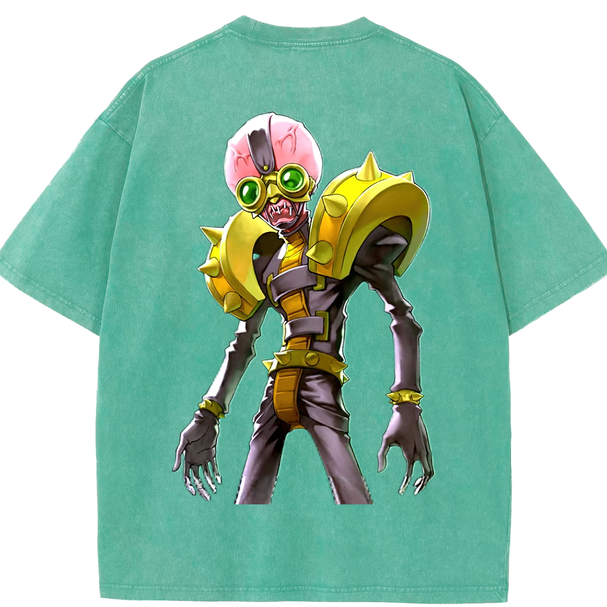 （画像用） 遊☆戯☆王 Yu-Gi-Oh! 綿100% ヴィンテージ風 半袖Tシャツ（背面プリント）